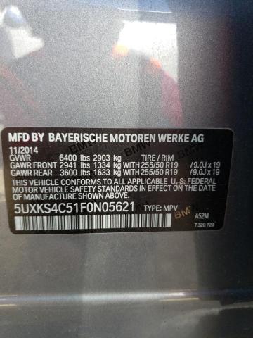 5UXKS4C51F0N05621 BMW X5 Xdrive35d