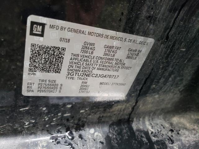 3GTU2NEC2JG470717 GMC Sierra K1500 Slt