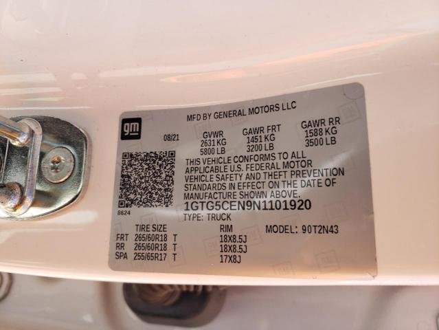 1GTG5CEN9N1101920 GMC Canyon Elevation