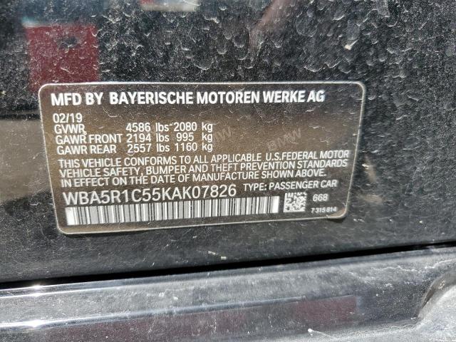 WBA5R1C55KAK07826 BMW 330I