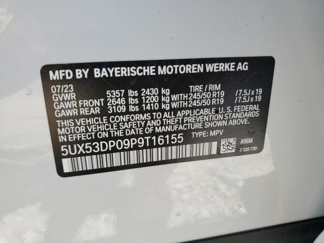 5UX53DP09P9T16155 BMW X3 Xdrive30i