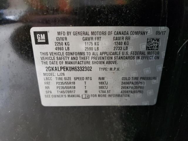 2GKALPEK0H6332302 GMC Terrain Slt