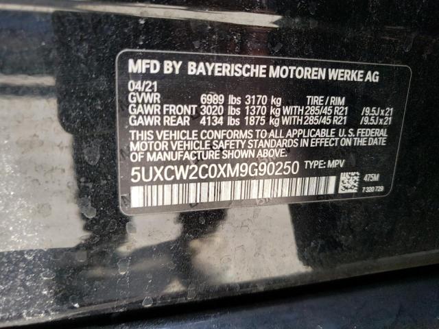 5UXCW2C0XM9G90250 BMW X7 Xdrive40i