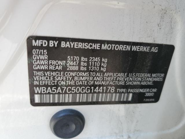 WBA5A7C50GG144178 BMW 528 XI