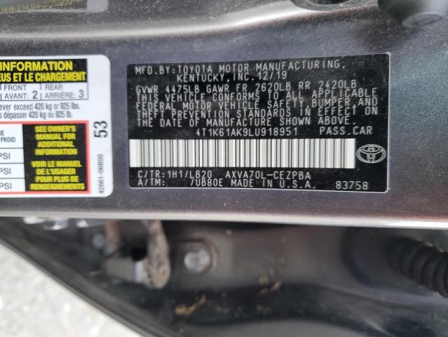 4T1K61AK9LU918951 Toyota CAMRY XSE