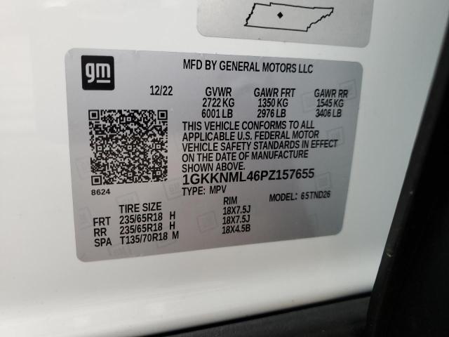 1GKKNML46PZ157655 GMC ACADIA SLT