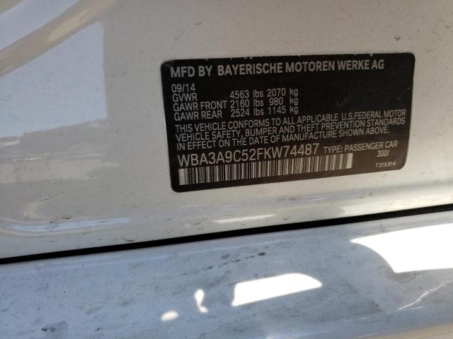 WBA3A9C52FKW74487 BMW 335 I