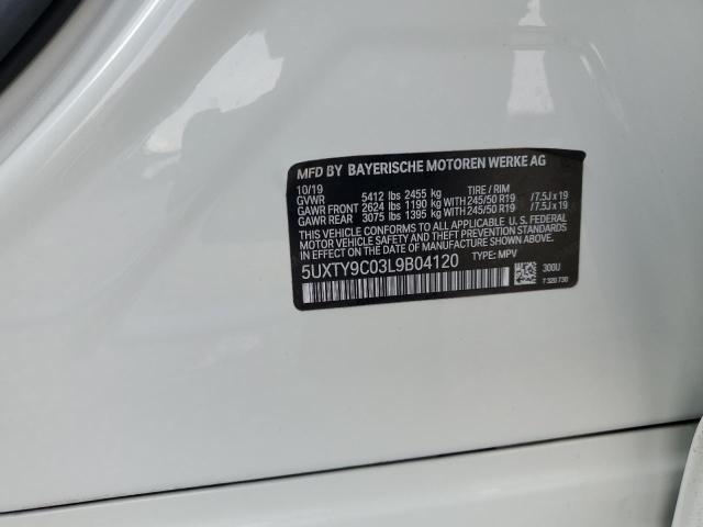 5UXTY9C03L9B04120 BMW X3 Xdrivem40i