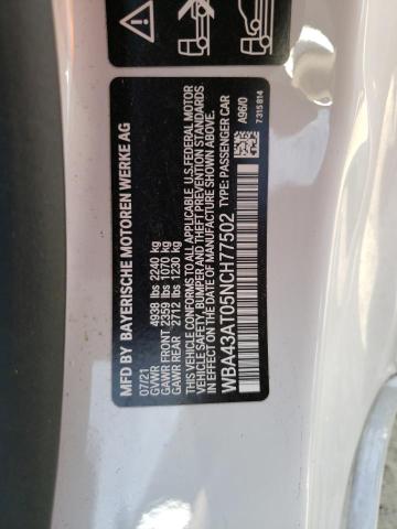 WBA43AT05NCH77502 BMW 430xi