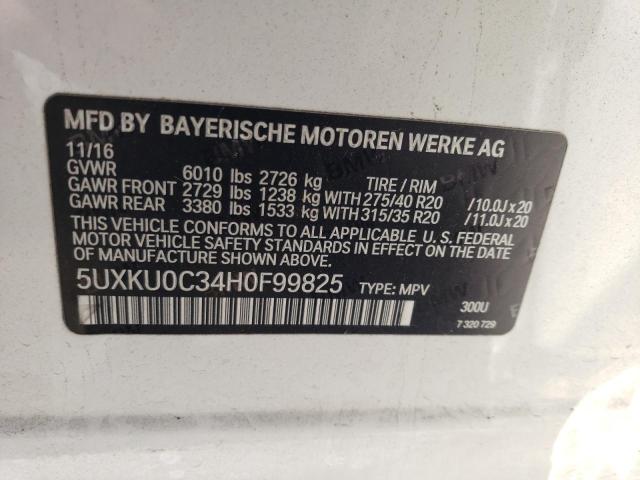 5UXKU0C34H0F99825 BMW X6 Sdrive35i