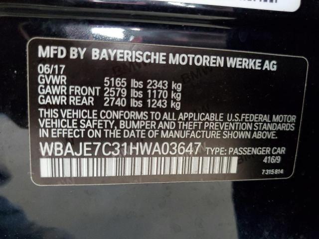WBAJE7C31HWA03647 BMW 540 XI