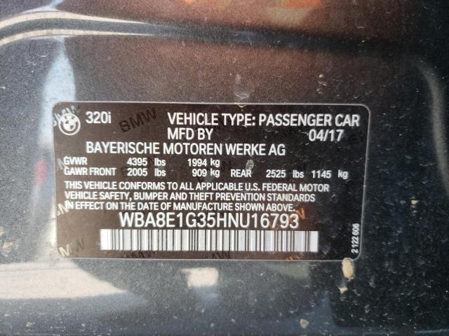 WBA8E1G35HNU16793 BMW 320 I