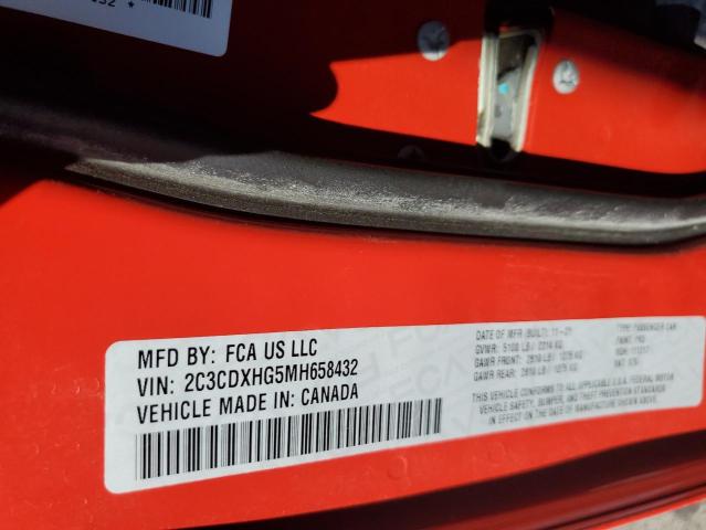 2C3CDXHG5MH658432 Dodge CHARGER GT