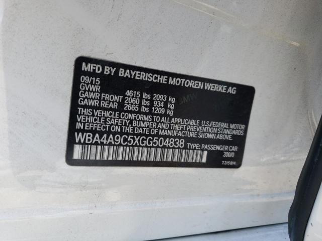 WBA4A9C5XGG504838 BMW 428 I Gran Coupe Sulev