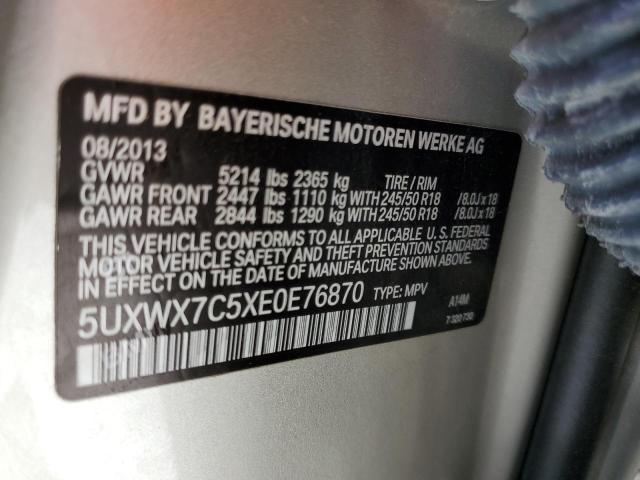 5UXWX7C5XE0E76870 BMW X3 Xdrive35i