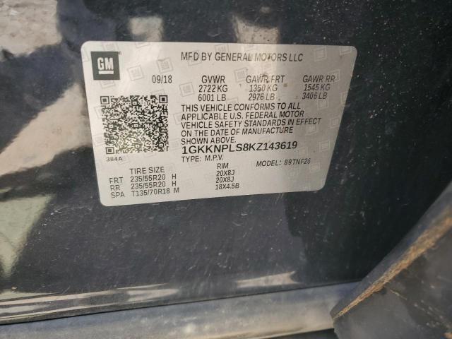 1GKKNPLS8KZ143619 GMC Acadia Denali