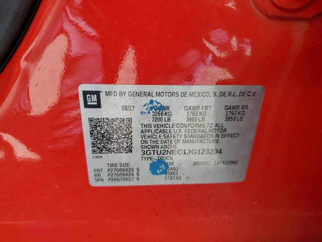 3GTU2NEC1JG123234 GMC Sierra K1500 Slt