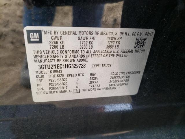 3GTU2NEC1HG329728 GMC Sierra K1500 Slt