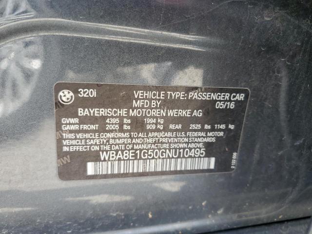 WBA8E1G50GNU10495 BMW 320 I