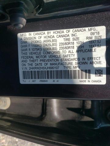 2HKRW2H5XJH680107 Honda CR-V EX