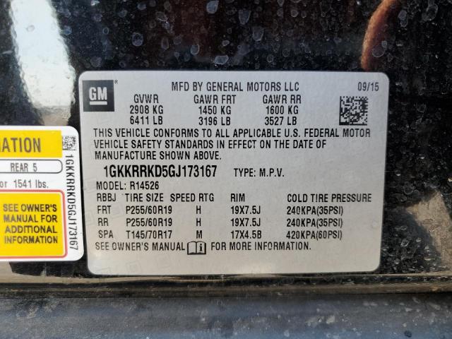 1GKKRRKD5GJ173167 GMC Acadia Slt-1