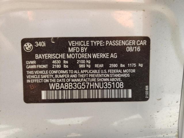 WBA8B3G57HNU35108 BMW 340 I