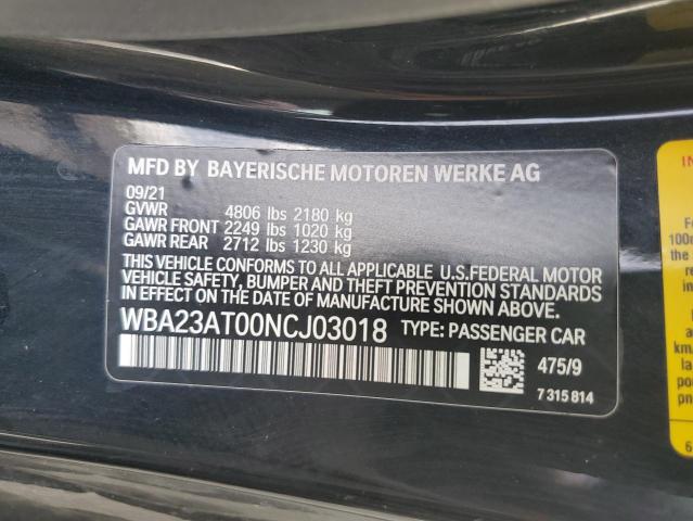 WBA23AT00NCJ03018 BMW 430I