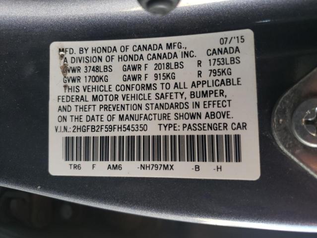 2HGFB2F59FH545350 Honda Civic Lx