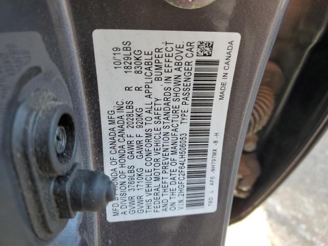 2HGFC2F64LH506053 Honda Civic Lx