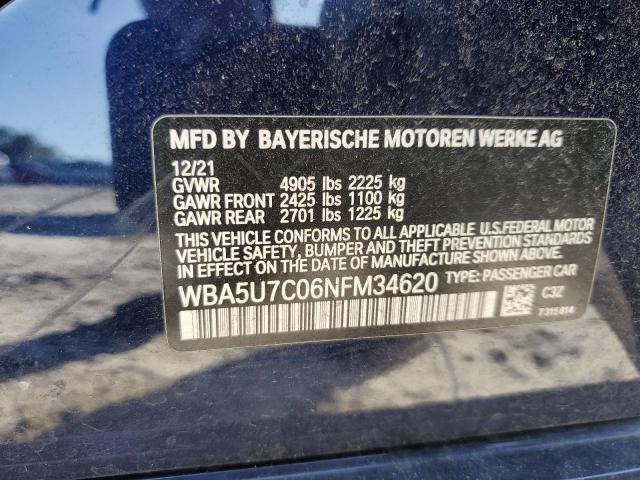 WBA5U7C06NFM34620 BMW M340I