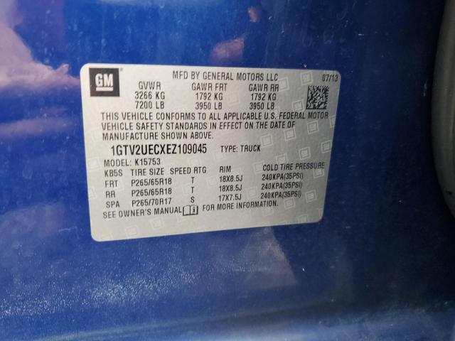 1GTV2UECXEZ109045 GMC Sierra K1500 Sle