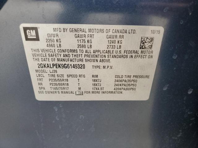 2GKALPEK9G6149320 GMC Terrain Slt
