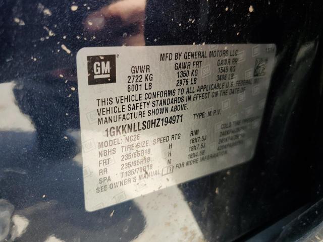 1GKKNLLS0HZ194971 GMC ACADIA SLE