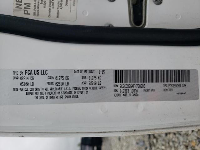 2C3CDXBG4FH768285 Dodge Charger Se
