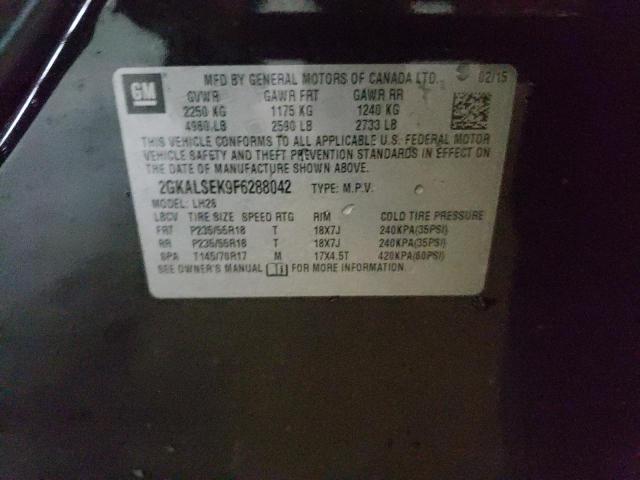 2GKALSEK9F6288042 GMC Terrain Slt