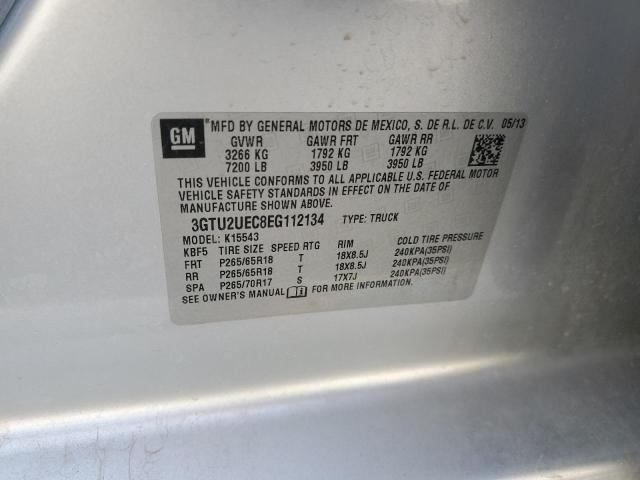 3GTU2UEC8EG112134 GMC Sierra K1500 Sle
