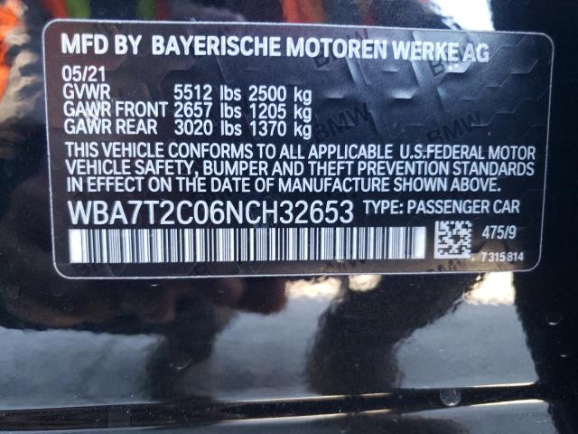 WBA7T2C06NCH32653 BMW 740 I