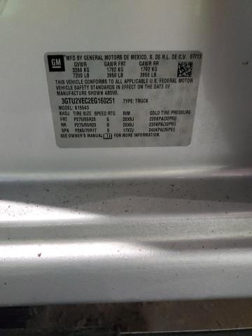 3GTU2VEC2EG160251 GMC Sierra K1500 Slt