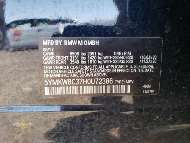 5YMKW8C37H0U72386 BMW X6 M