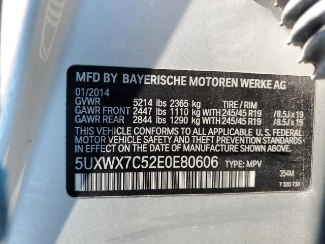 5UXWX7C52E0E80606 BMW X3 Xdrive35i