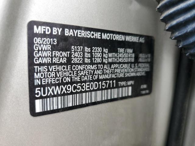 5UXWX9C53E0D15711 BMW X3 Xdrive28i