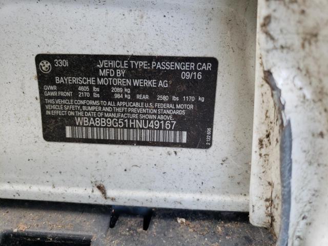 WBA8B9G51HNU49167 BMW 330 I