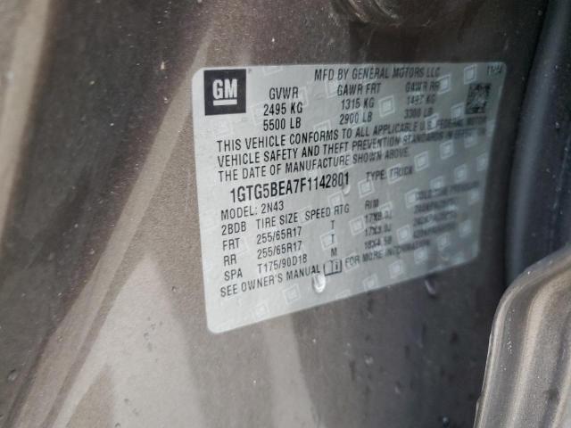 1GTG5BEA7F1142801 GMC CANYON SLE