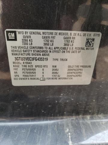3GTU2VEC3FG435319 GMC Sierra K1500 Slt