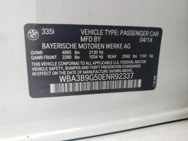 WBA3B9G50ENR92337 BMW 335 XI