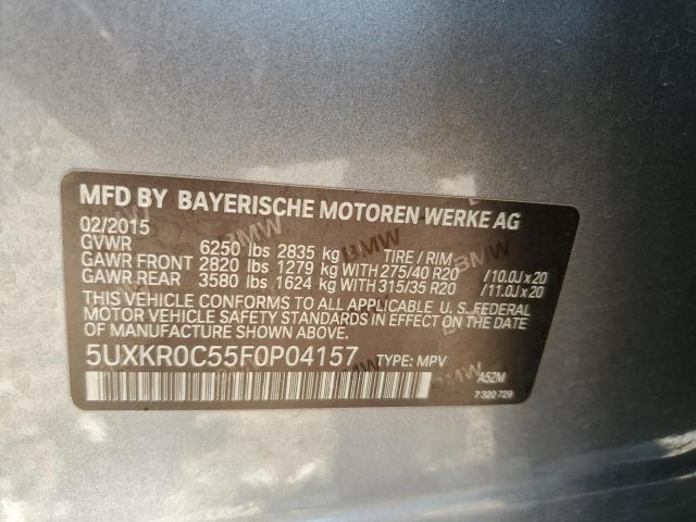 5UXKR0C55F0P04157 BMW X5 Xdrive35i