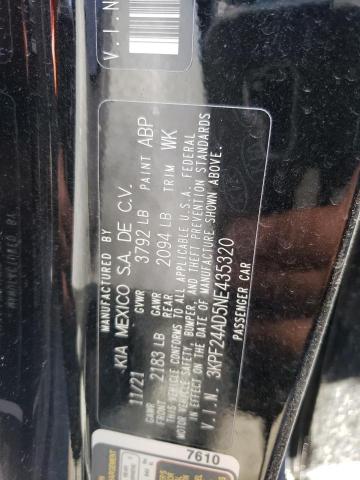 3KPF24AD5NE435320 KIA FORTE FE
