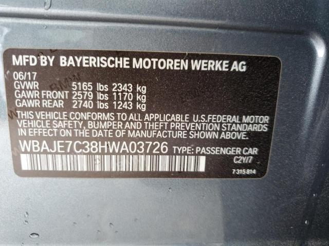 WBAJE7C38HWA03726 BMW 540 XI