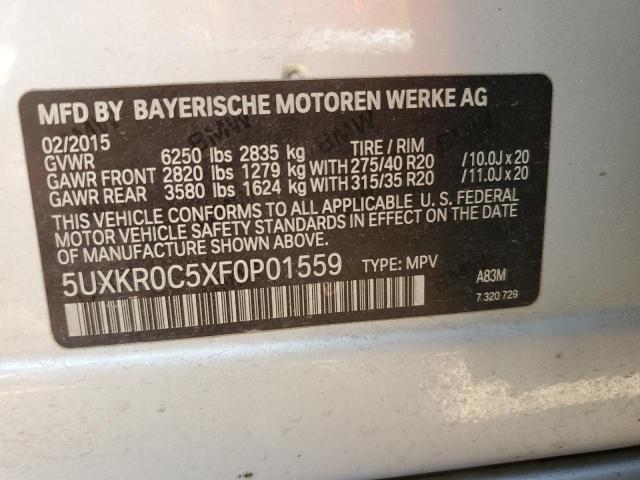 5UXKR0C5XF0P01559 BMW X5 Xdrive35i