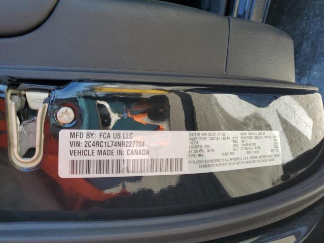 2C4RC1L74NR227704 Chrysler Pacifica Hybrid Touring L